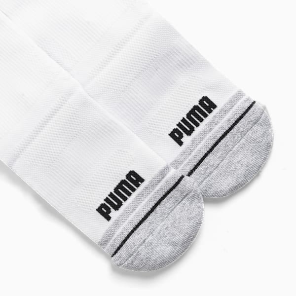 Big Kids' Low Crew Socks [3 Pairs], WHITE / BLACK, extralarge